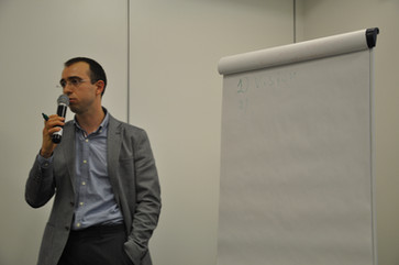 Photo documentation illustrating Loran Jacobs working as Executive Leadership at Deep-Tech Ventures during the "RVC Master Program Lecture" project in Moskva. (Track: Top Management)