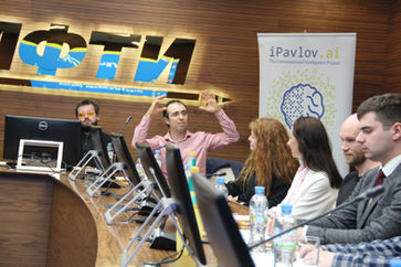 Photo documentation illustrating Loran Jacobs working as Executive Leadership at Deep-Tech Ventures during the "2021 RBF Strategic Session" project in Dolgoprudny. (Track: Top Management)