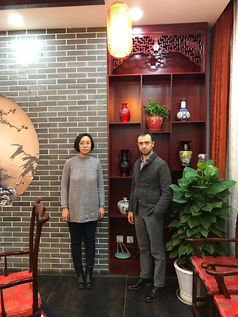 Loran Jacobs with Maggie Liu, Marketing Manager of international department at CSPC ZHONGNUO PHARMACEUTICAL (SJZ) CO,, LTD.