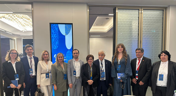 Photo documentation illustrating Loran Jacobs working as Executive Leadership at Deep-Tech Ventures during the "The 3rd Eurasian Economic Forum (EAEF)" project in Yerevan. (Track: Entrepreneurship, Top Management)