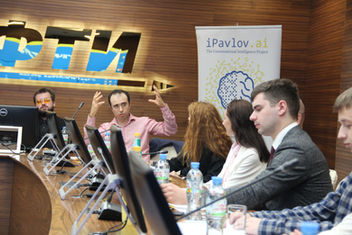 Photo documentation illustrating Loran Jacobs working as Executive Leadership at Deep-Tech Ventures during the "RDIF – RBF-iPavlov Strategic Investment Session" project in Dolgoprudny. (Track: Top Management)