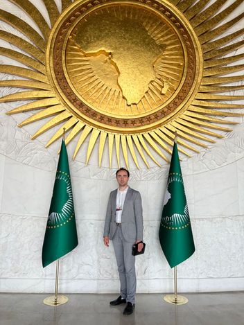 Photo documentation illustrating Loran Jacobs working as Executive Leadership at Deep-Tech Ventures during the "Business Mission to Ethiopia: Empowering Africa with AI" project in Addis Ababa. (Track: Entrepreneurship)