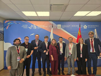 Photo documentation illustrating Loran Jacobs working as Executive Leadership at Deep-Tech Ventures during the "The 9th Eastern Economic Forum (EEF)" project in Vladivostok Urban Okrug. (Track: Entrepreneurship)
