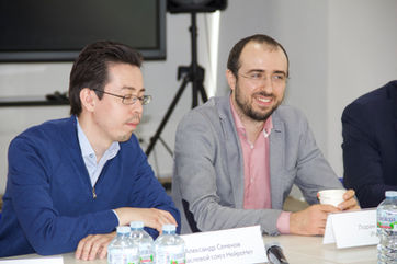 Photo documentation illustrating Loran Jacobs working as Executive Leadership at Deep-Tech Ventures during the "NeuroTech Russia 2021 Keynote" project in Moskva. (Track: Top Management)