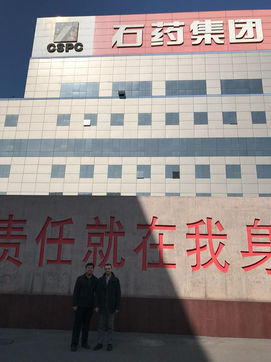 Loran Jacobs, Head of IBDU R-Pharm, Deputy CEO of DrugsTech with Jacky Liu,  Sales Director Of Export Business of CSPC ZHONGNUO PHARMACEUTICAL (SJZ) CO., LTD in China