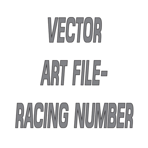 VECTOR ART FILE- RACING NUMBER | victorygraphix