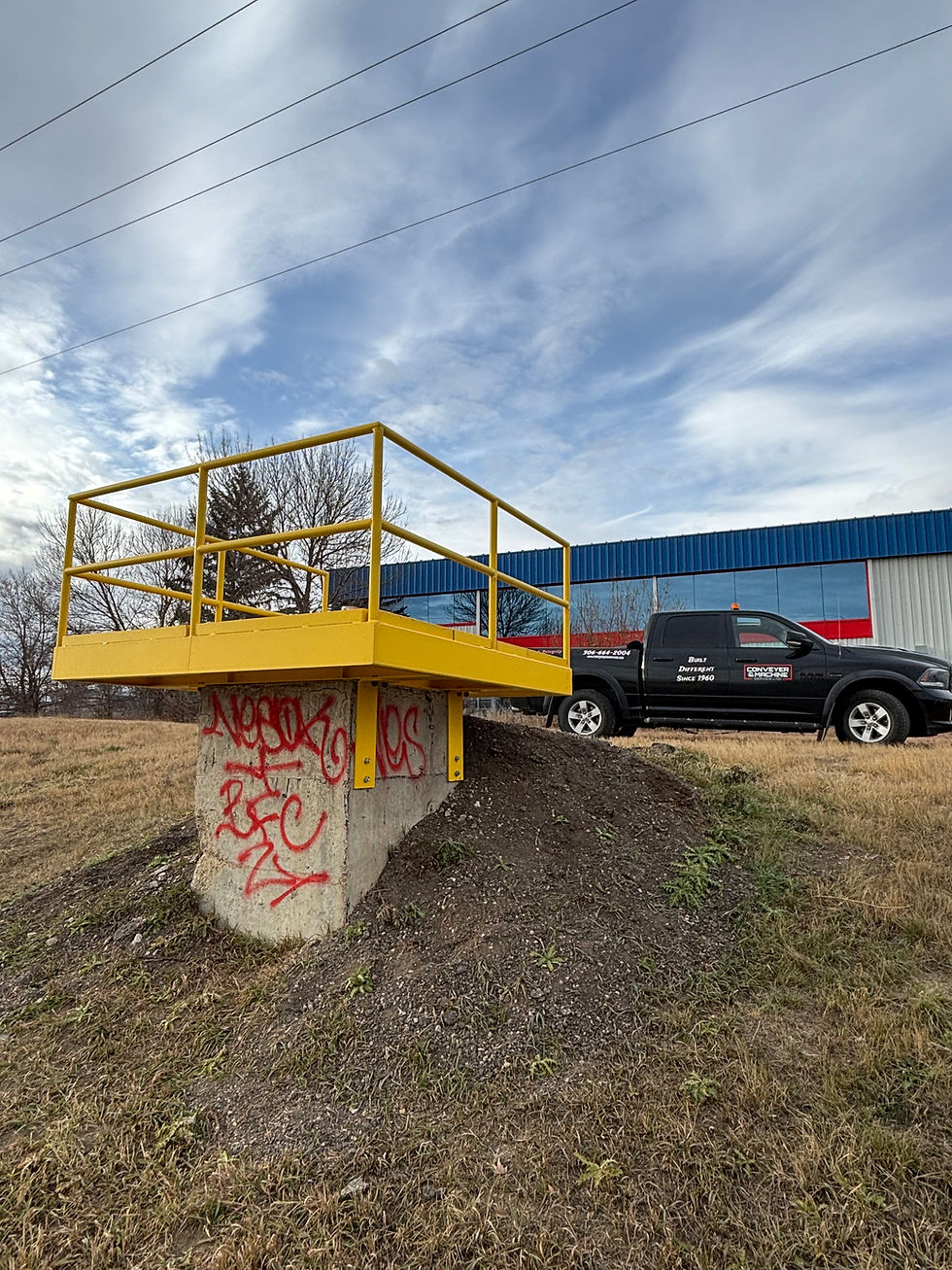 Custom designed and made Steel platform 