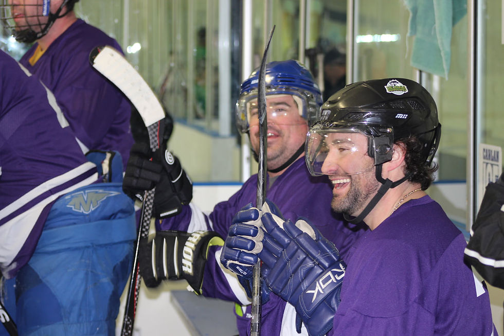 Hockey Players on the bench