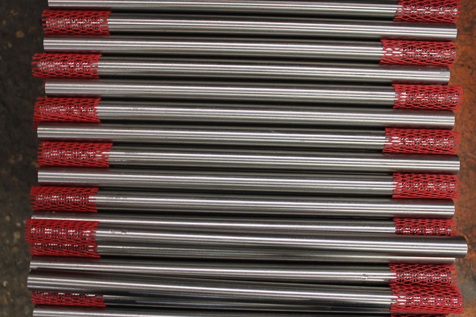 Machined metal rods