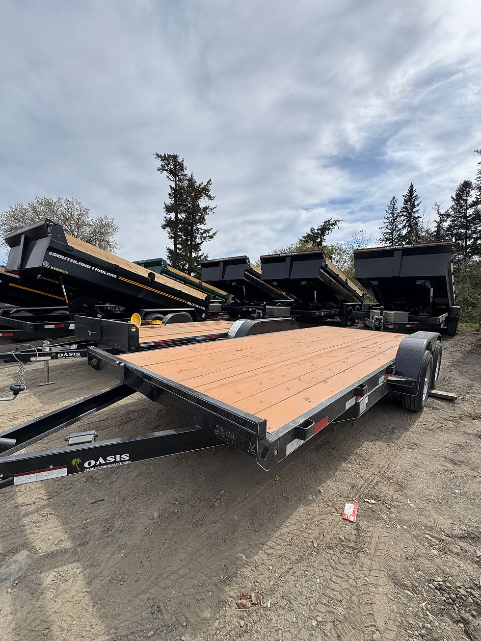 Thumbnail: 16′ 3,500lb Tandem Axle Lowboy Trailer