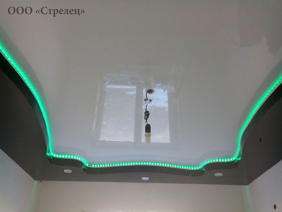 Двухуровневый натяжной потолок