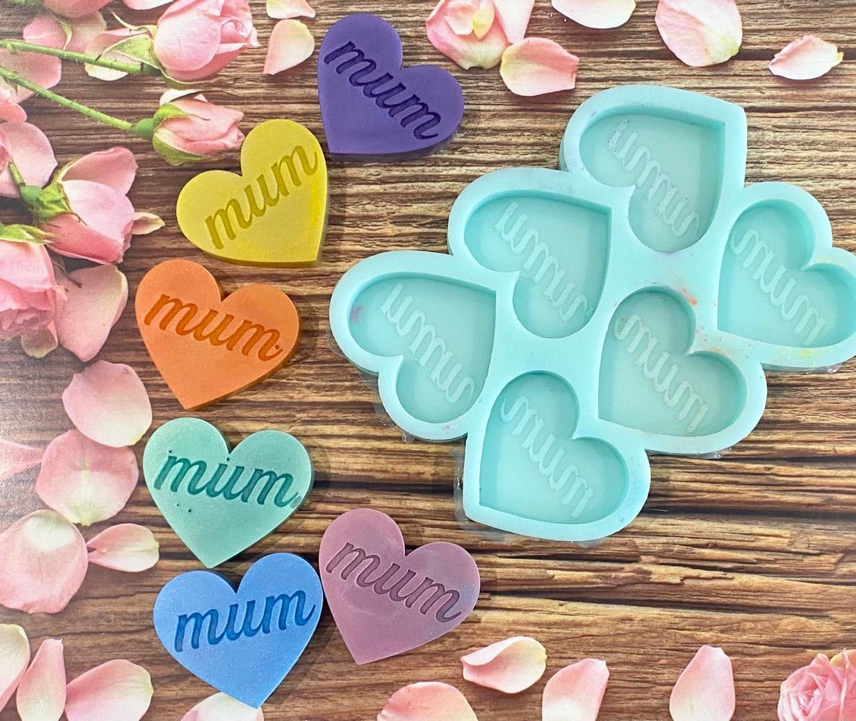 Mum heart Individual melt mould