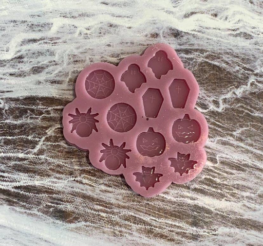 Thumbnail: Halloween earring stud Mould for Resin