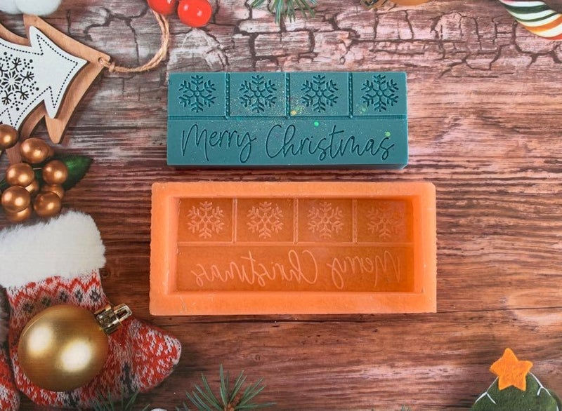 Merry Christmas Snap Bar mould