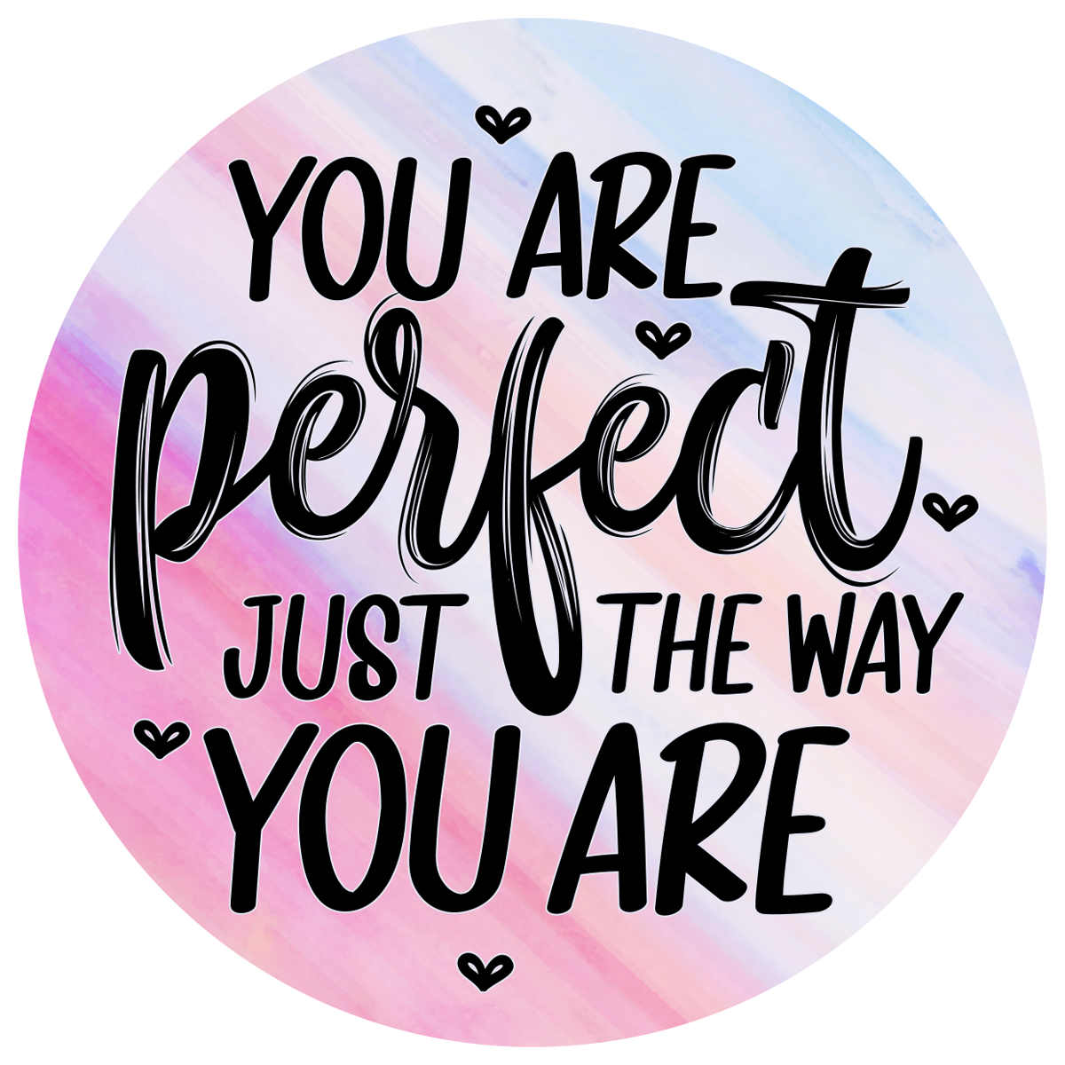 Round Motivational Stickers - Various designs & sizes