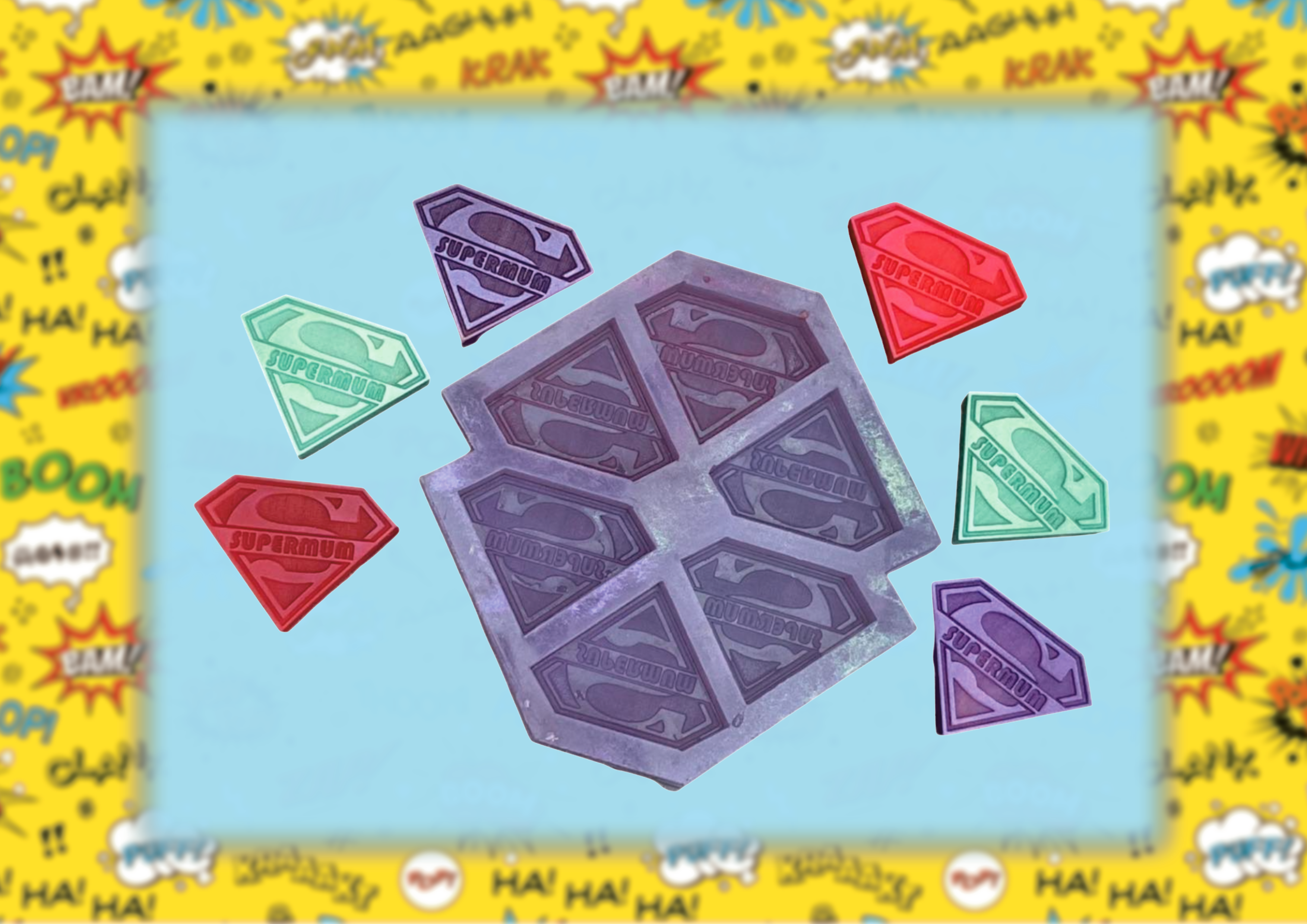 Mini Supermum Individual melt mould