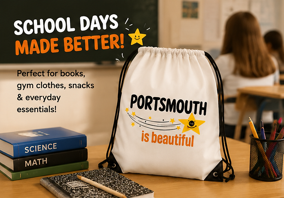 Thumbnail: Portsmouth is beautiful Drawstring Bag