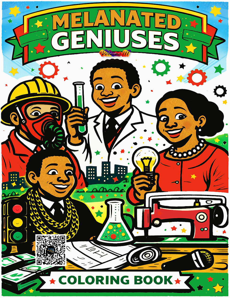 Thumbnail: Melanated Geniuses Coloring Book Volume III