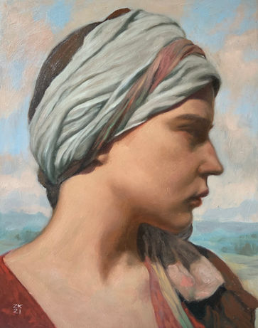 The French Girl oil painting by Zara Kuchi