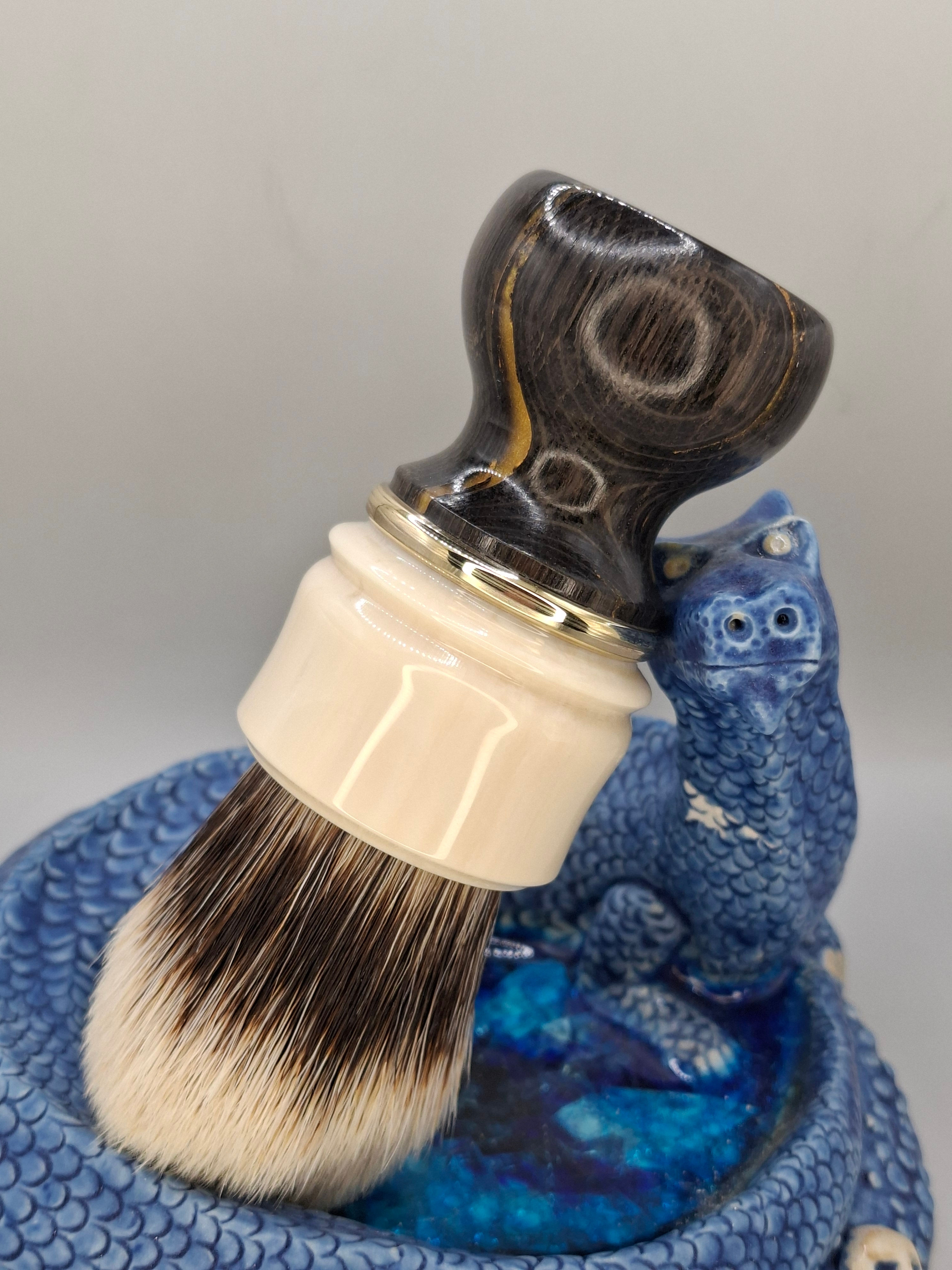 "Regal Scepter" 30mm Bog Oak/Brass 