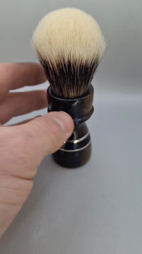 Thumbnail: "Ancient Thin Blue Line" Custom Order for Christian.  Neolithic Oak/Nickel silve