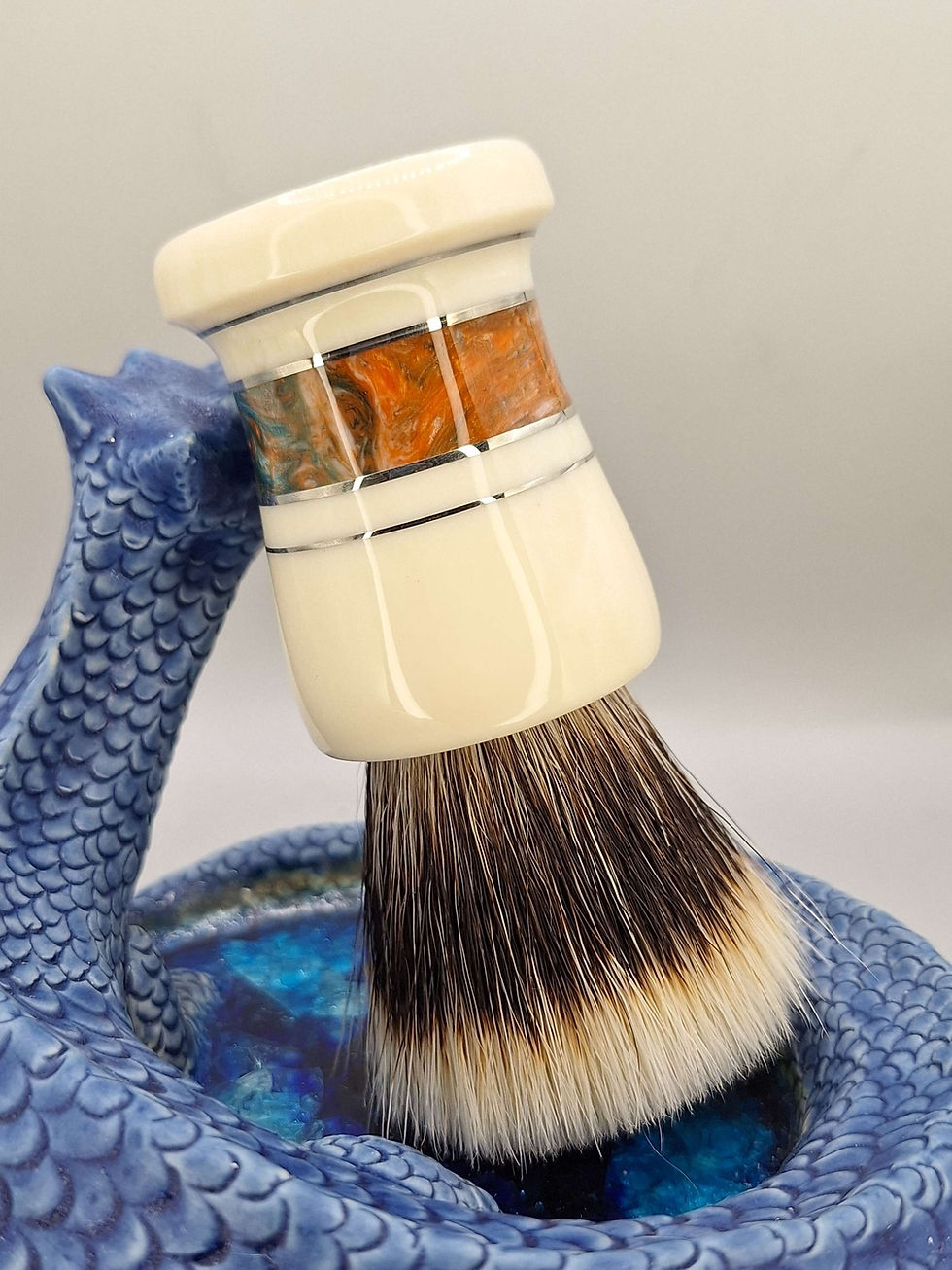 Thumbnail: "Ivory Dolphin" 26mm Acrylic/Nickel Silver 