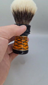 Thumbnail: "Bengal Tiger"(second*) stabilised Pinecone/Brass/akrylic 