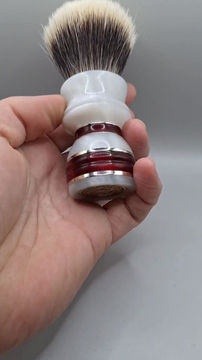 Thumbnail: Stacked Akrylic Resin/Nickel Silver inlays 