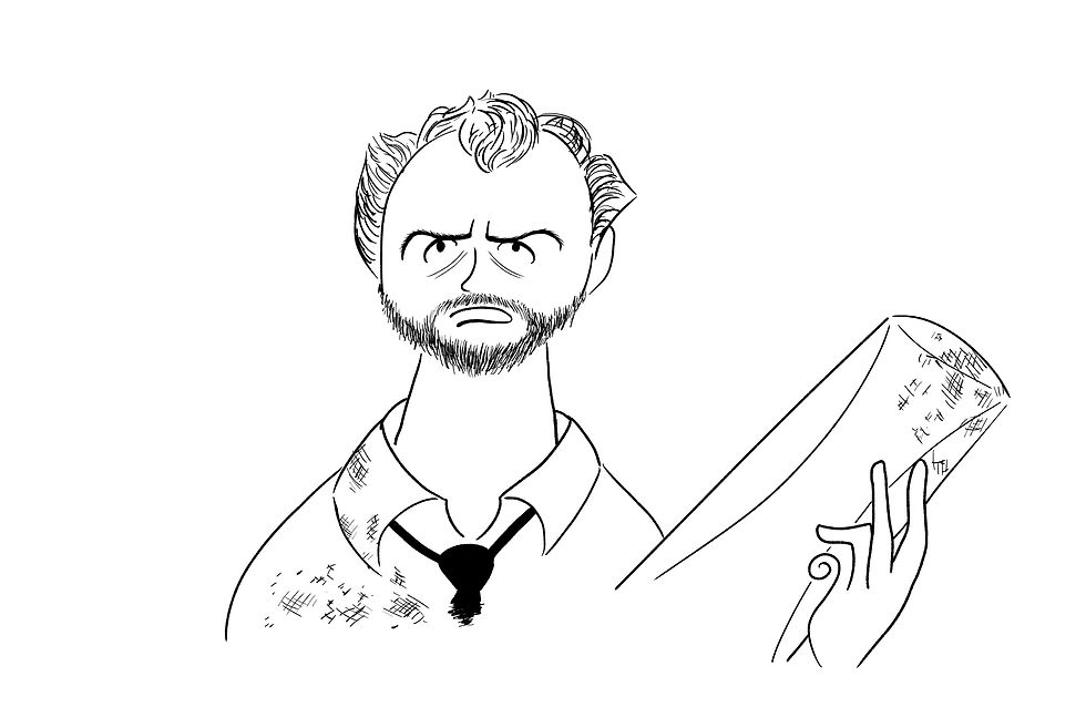 simon pegg al hirschfeld