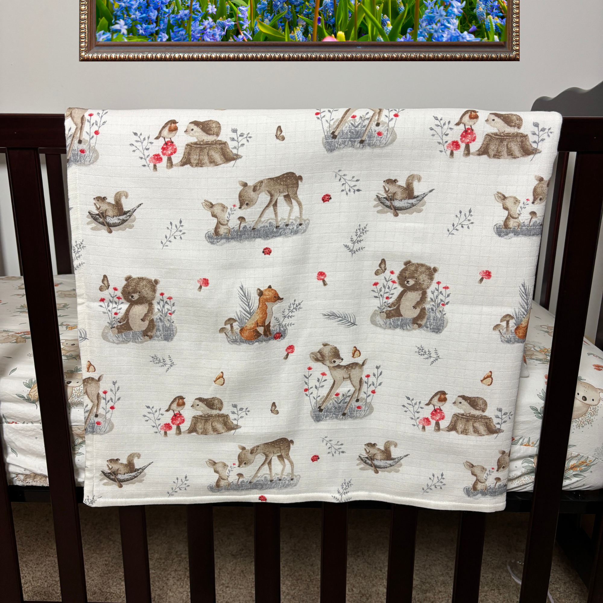 Animals of the Forest - Organic Cotton Blanket