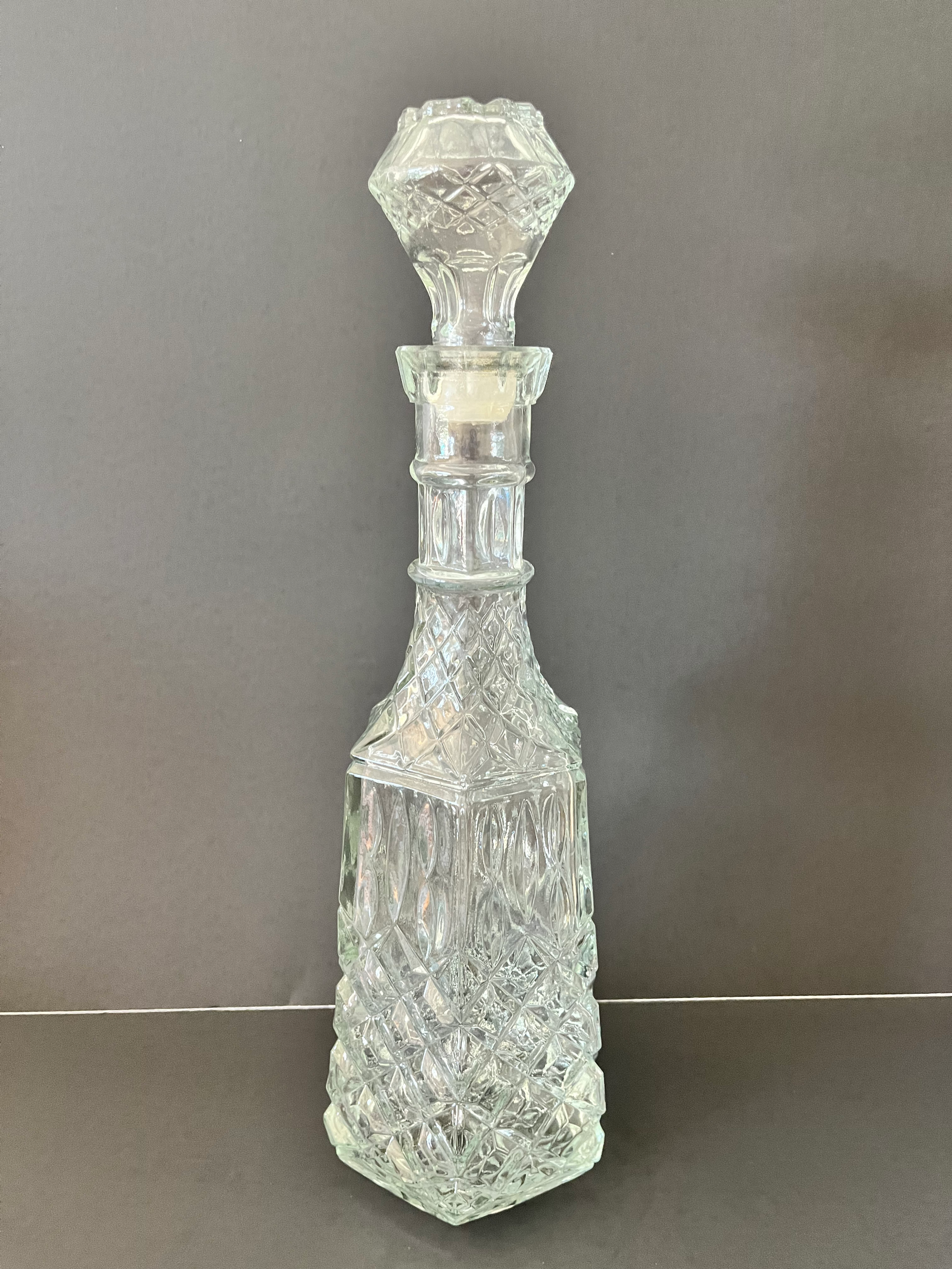 Vintage Cambridge Glass Decanter & Stopper by Libbey Glass