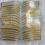 Thumbnail: Vintage MCM Gold Striped Curved Glass Tray – Hollywood Regency Bent Square Platt
