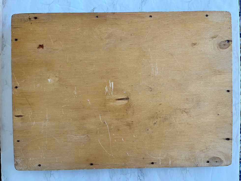 Thumbnail: Vintage Lacquer Serving Tray: "Changing Horses" Stagecoach Print | Charles