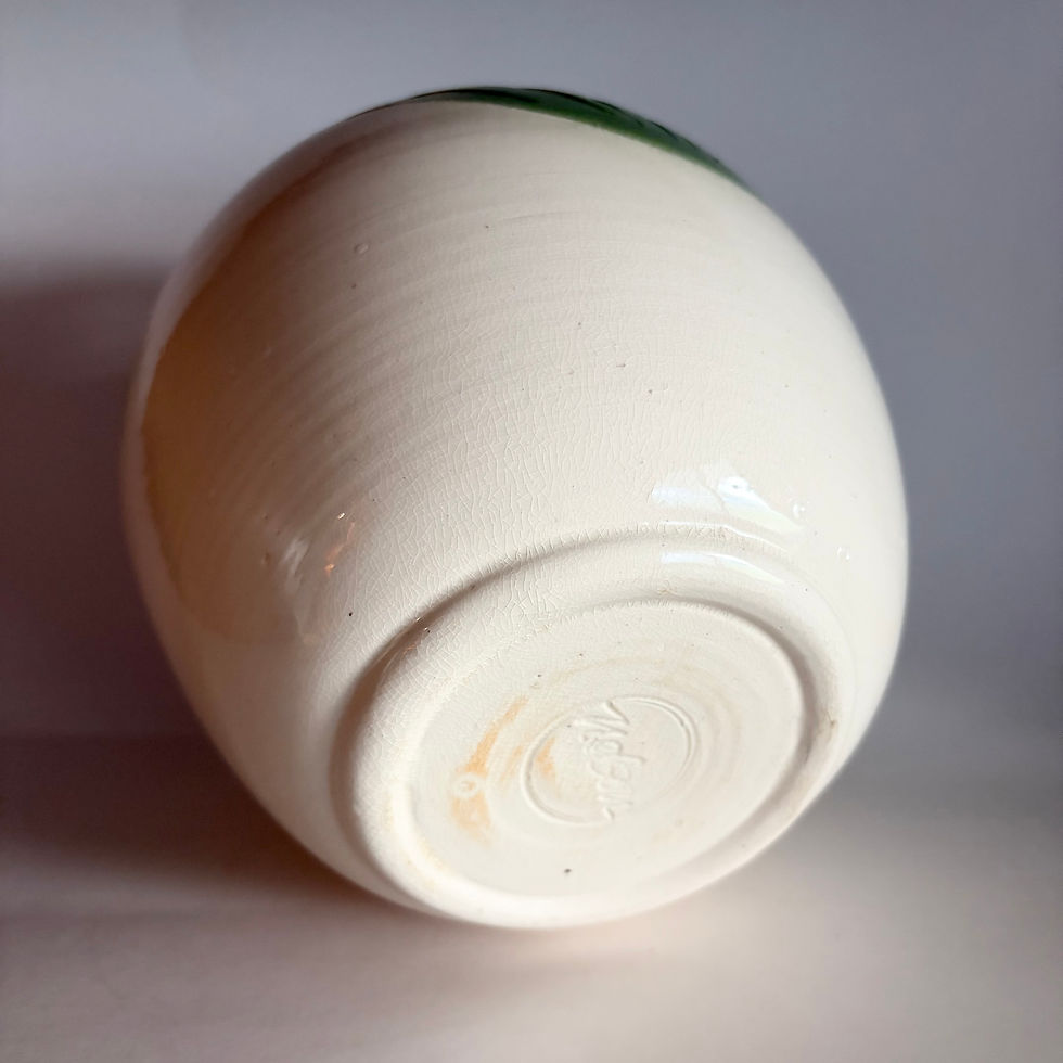 Thumbnail: Vintage Signed David W. Nelson Studio Pottery Pierced Iris Vase | Art Pottery