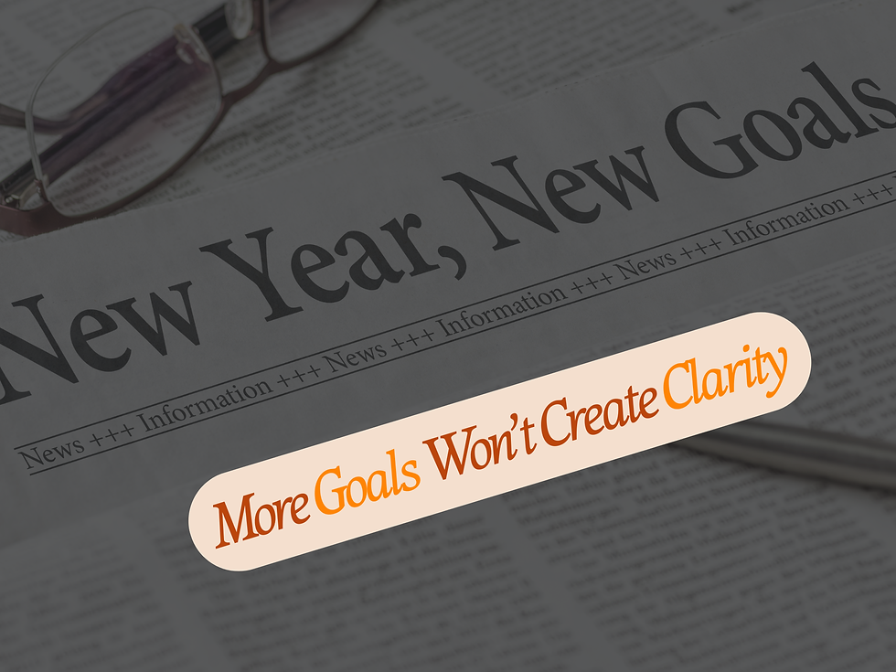 New Year Resolutions Fall Apart When a Brand Has No Clear Direction.