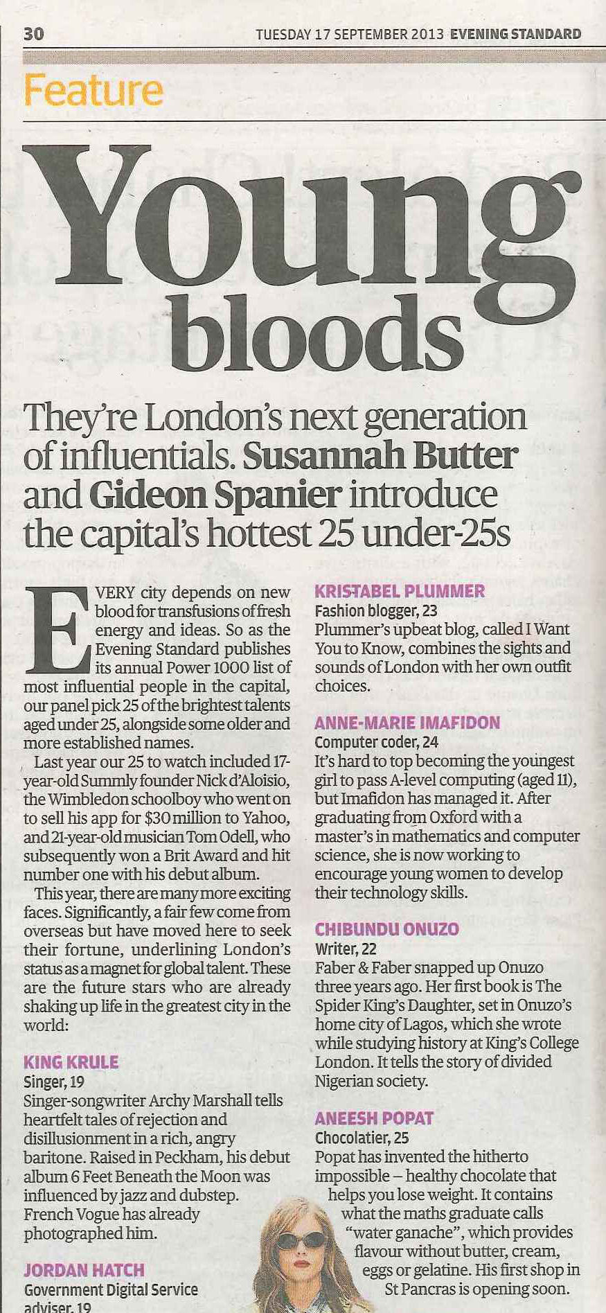 Evening Standard - 17 Sep 2013