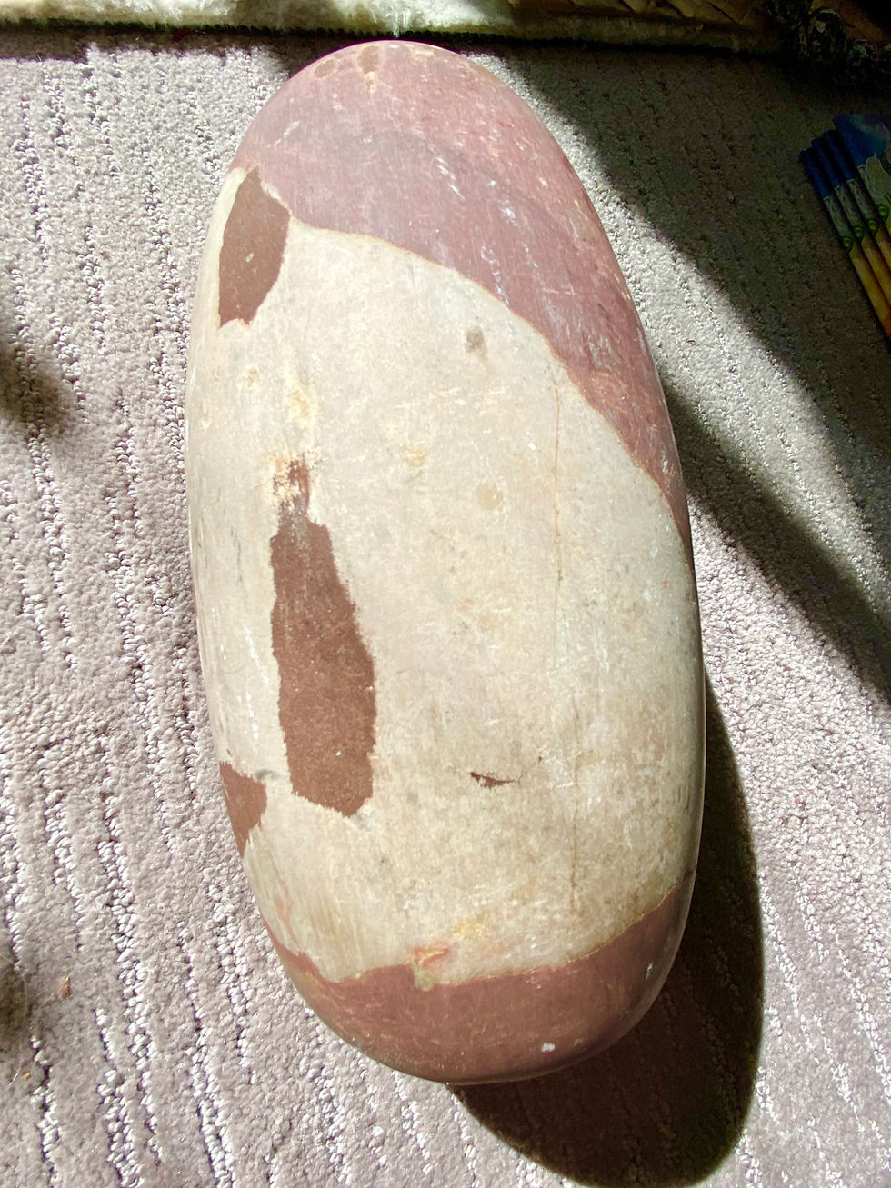 Thumbnail: Shiva Lingam Stone from Narmada River from India