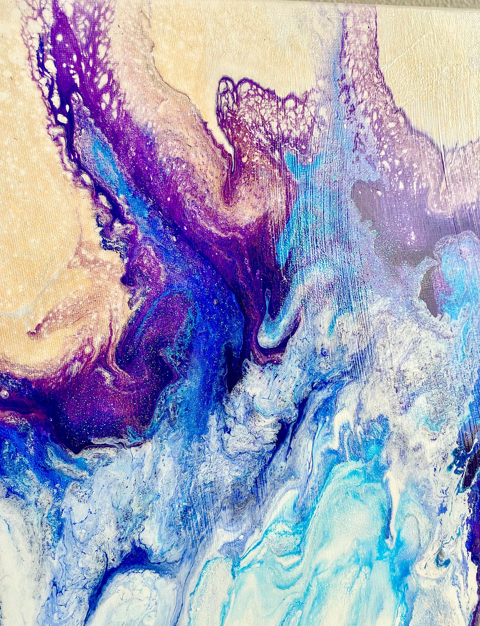 Thumbnail: Colorful pour art abstract 