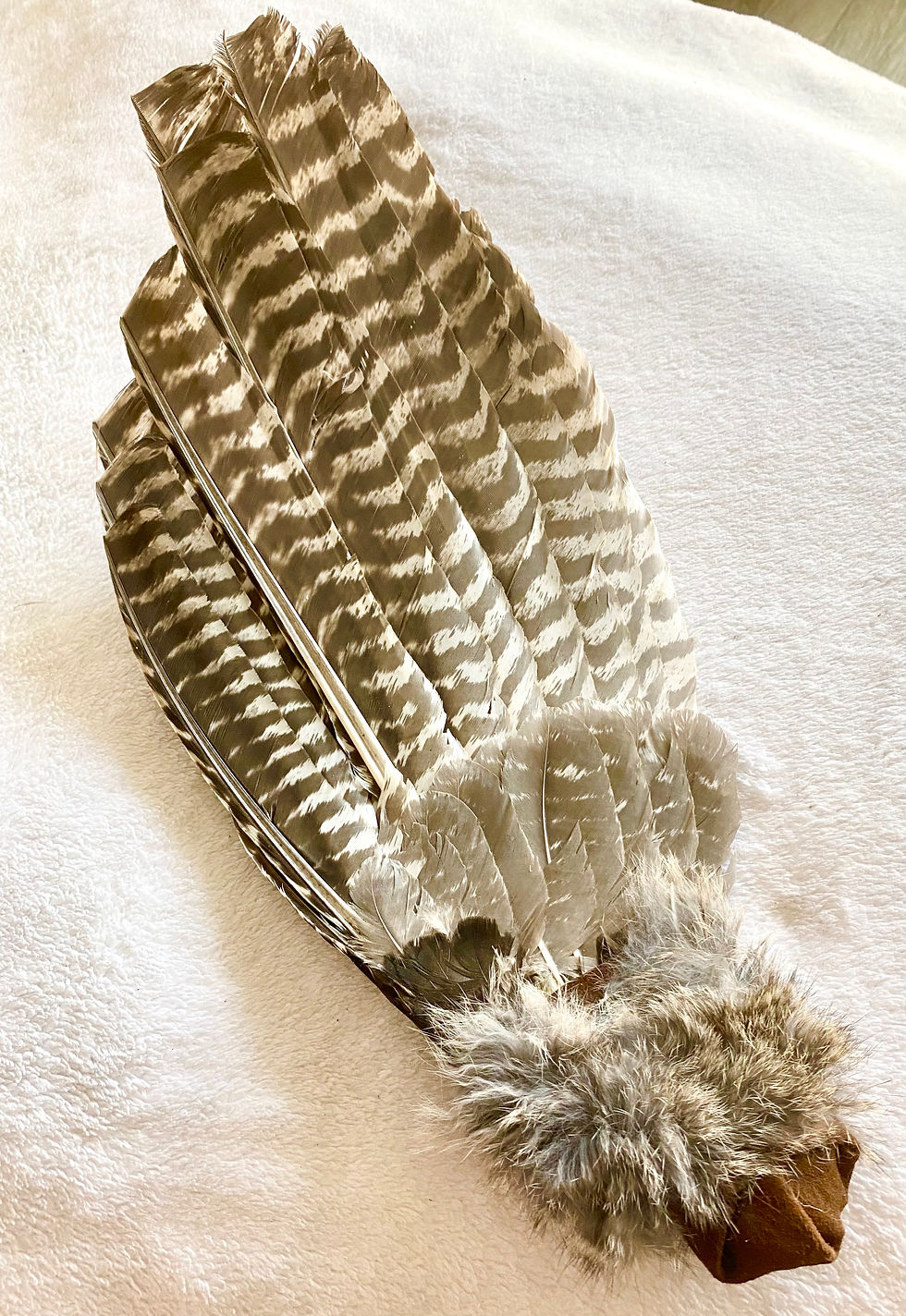 Thumbnail: Extra Large Smudge Fan with fur