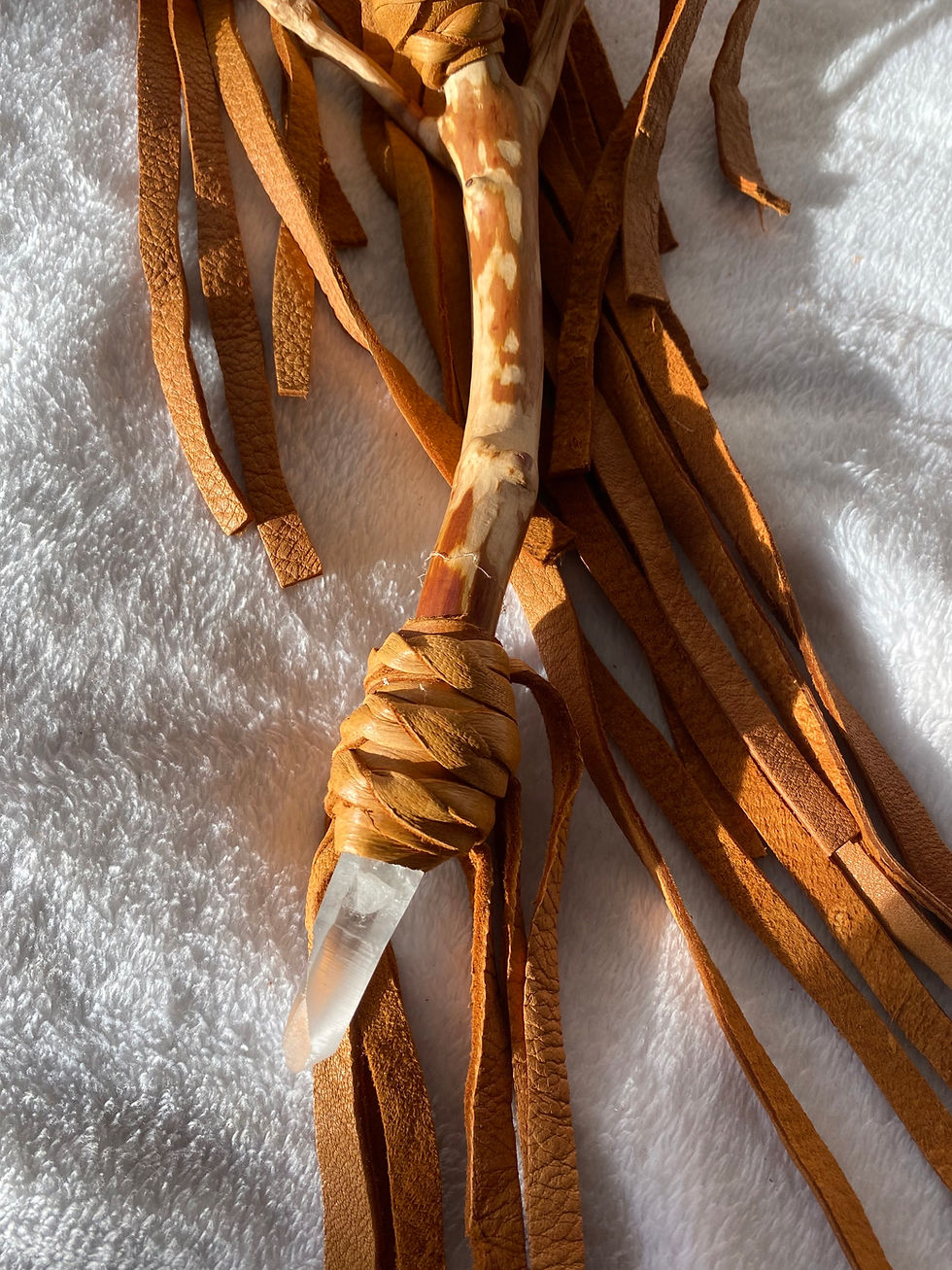 Thumbnail: Double Bear Rattle with Lemurian Quartz