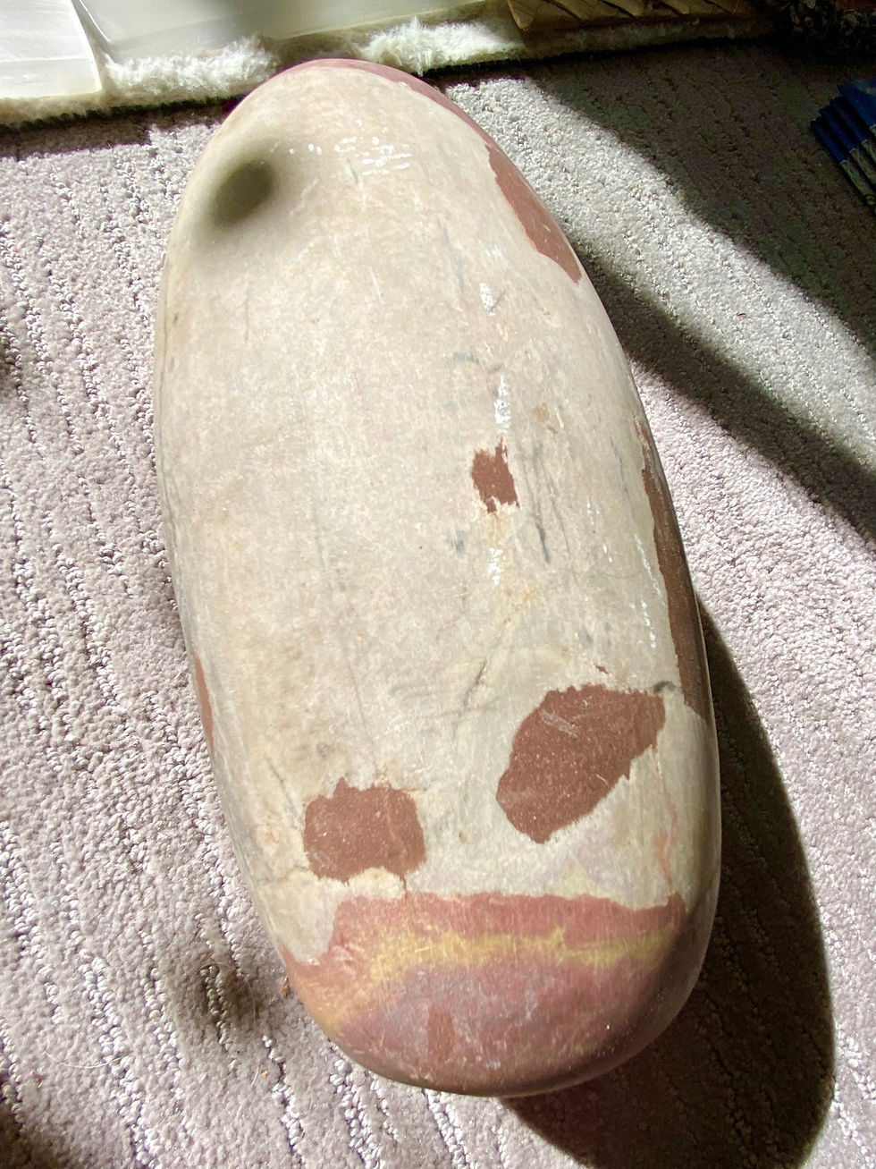 Thumbnail: Shiva Lingam Stone from Narmada River from India