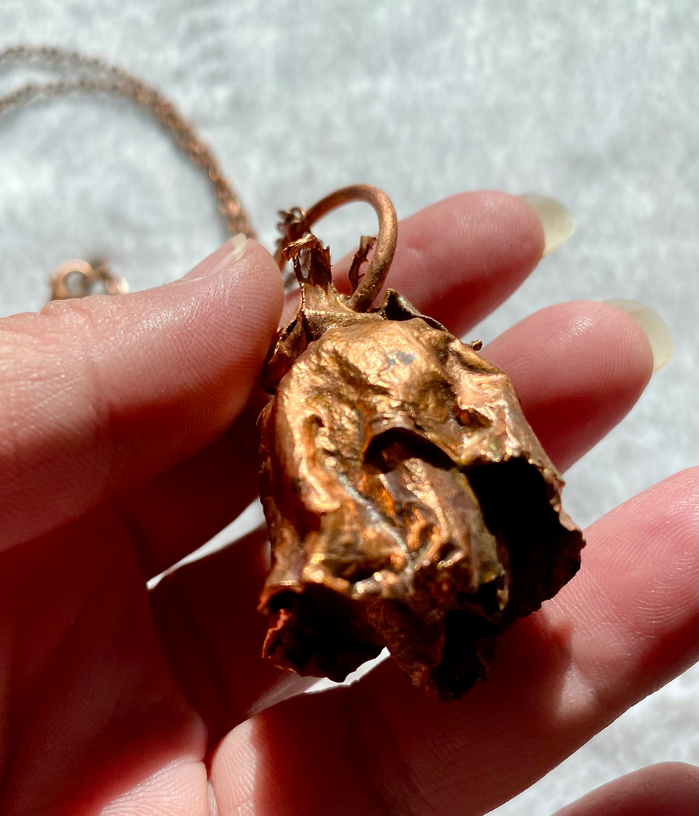 Thumbnail: Copper Rose Pendant and Chain
