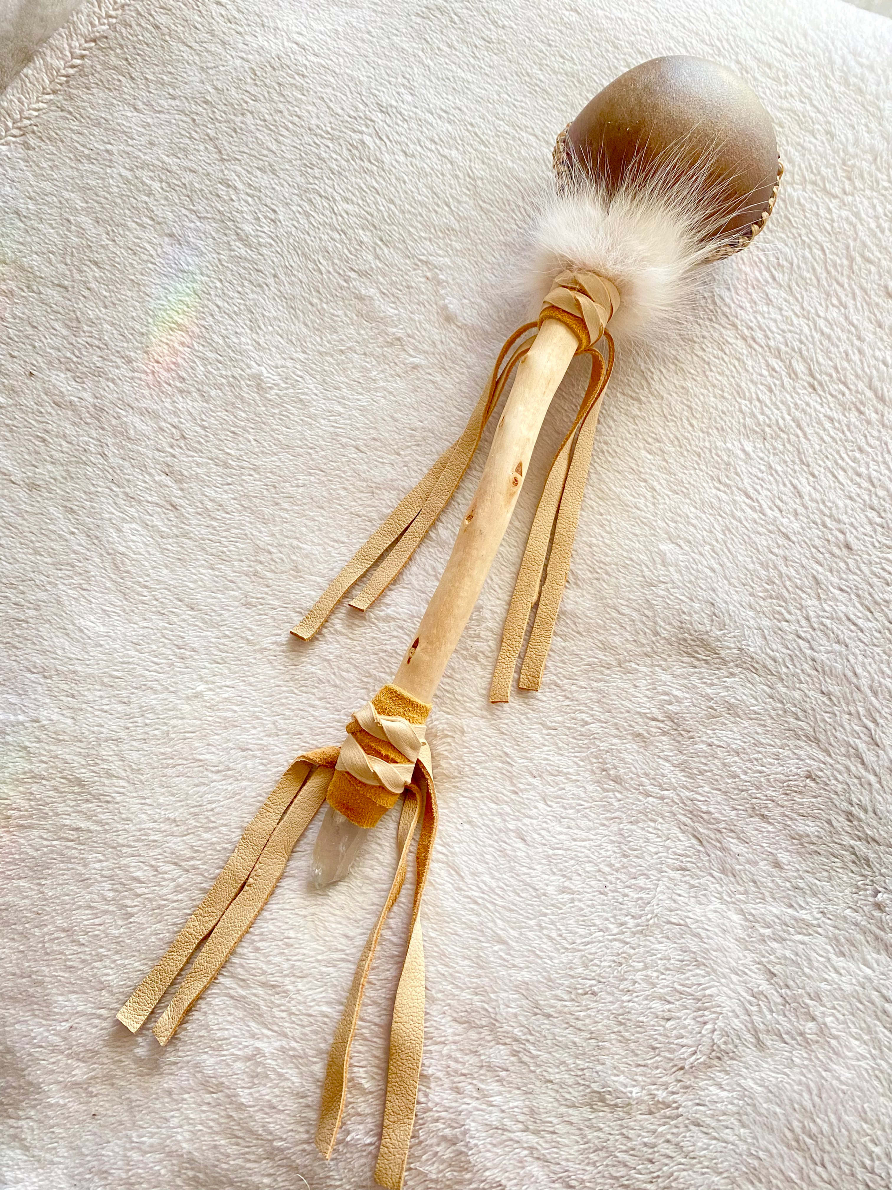 Buffalo and Quartz crystal rattle