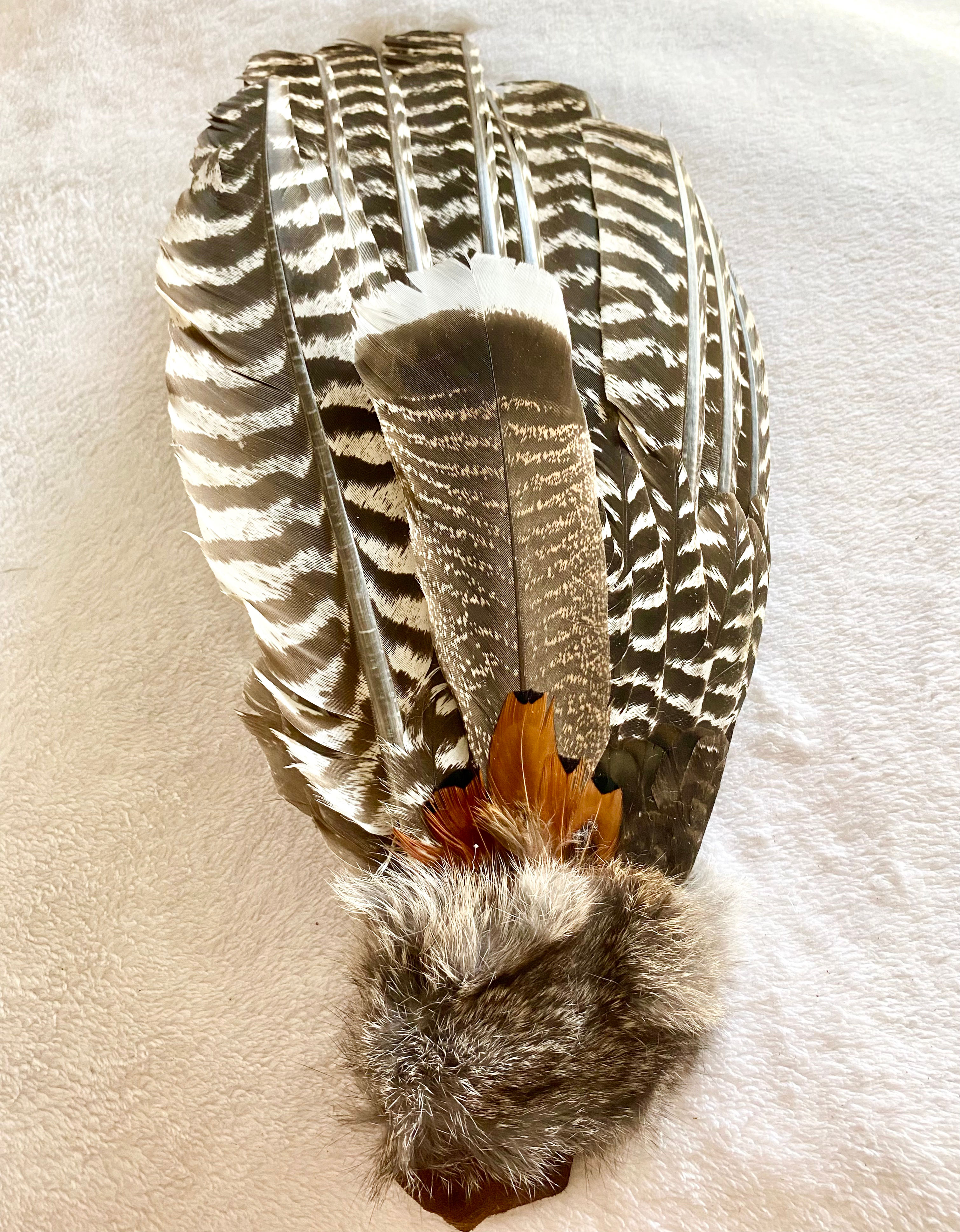 Extra Large Smudge Fan with fur