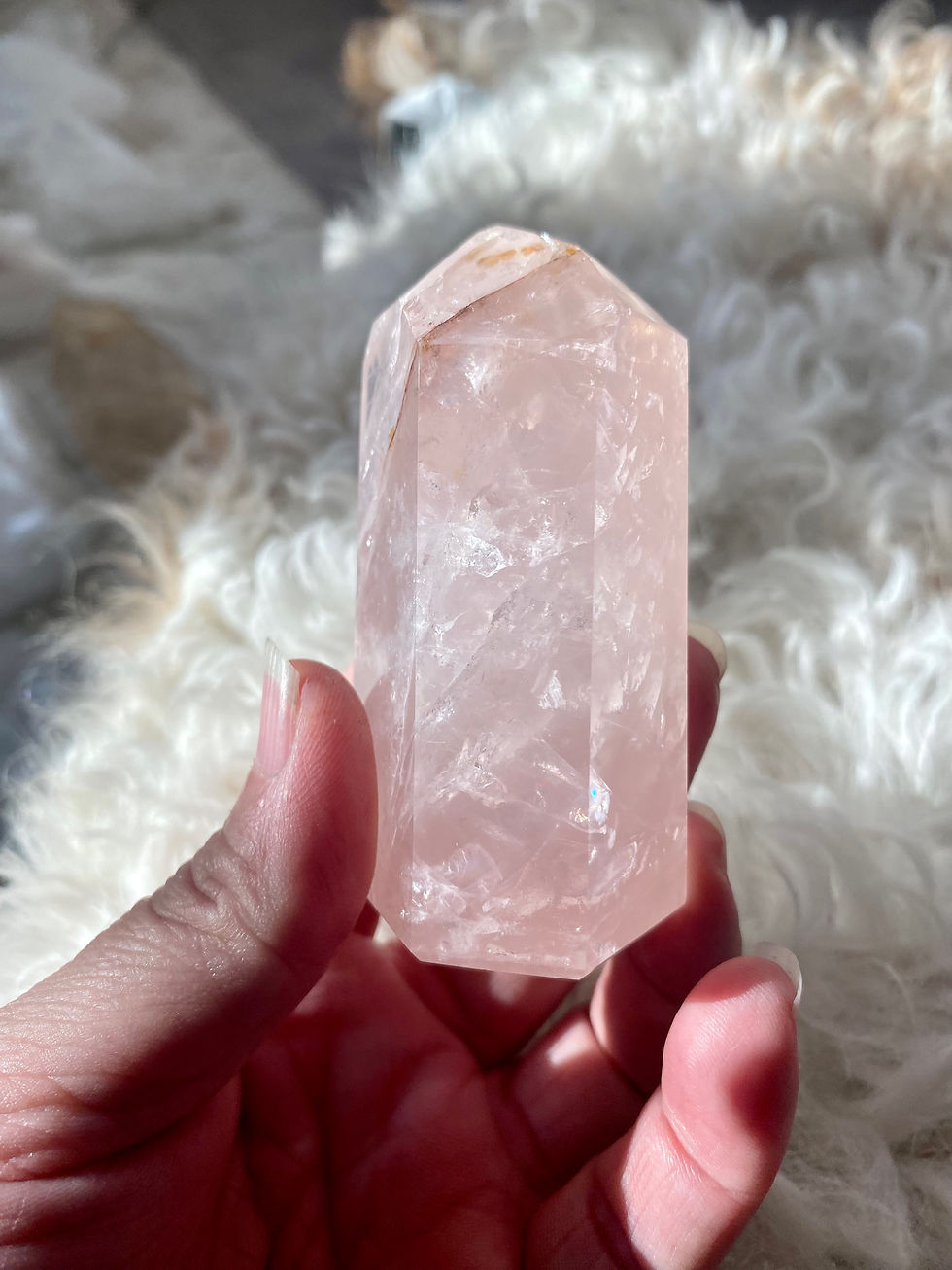 Thumbnail: Rose Quartz Crystal Point
