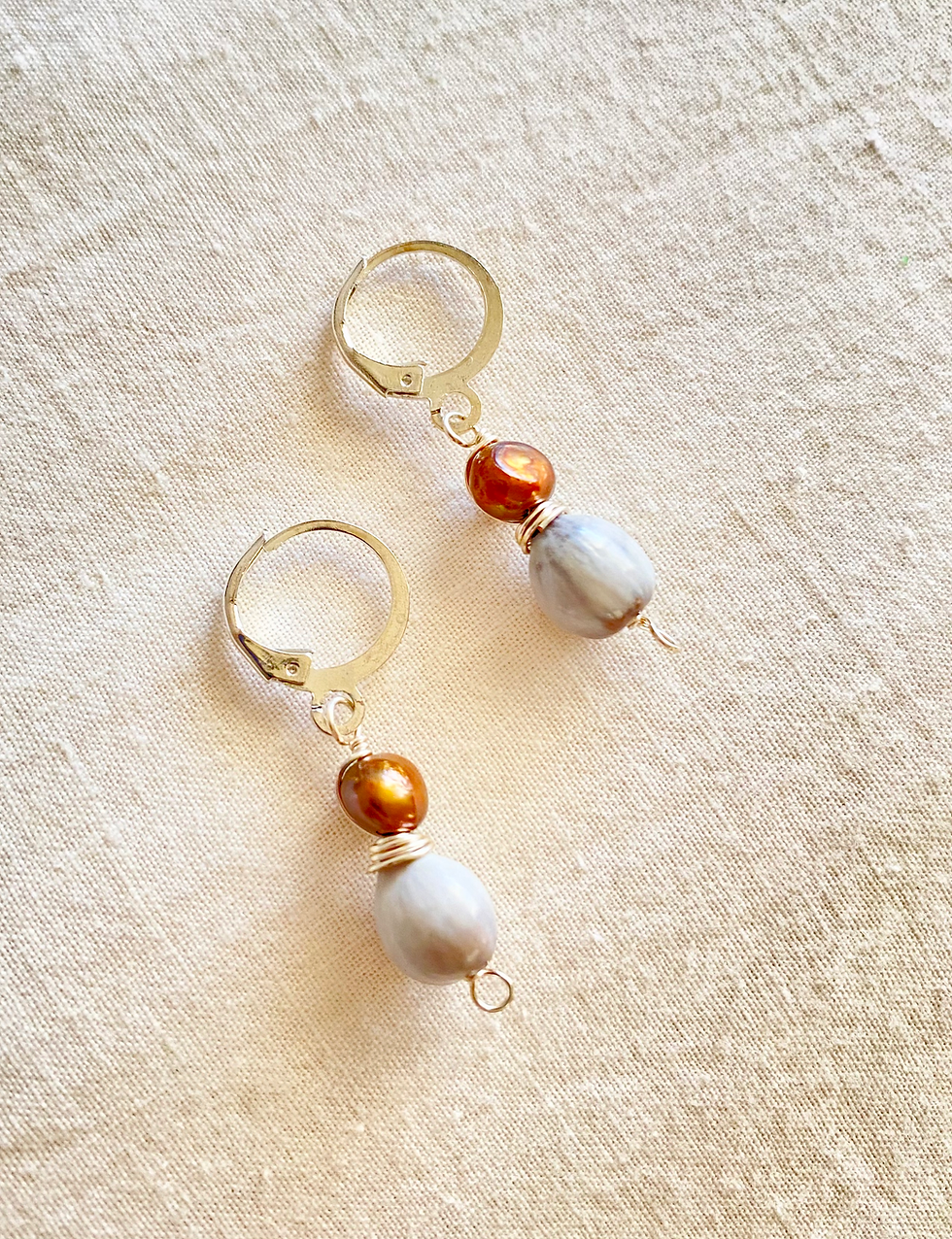 Thumbnail: Pearl and Jobe Tears Earrings