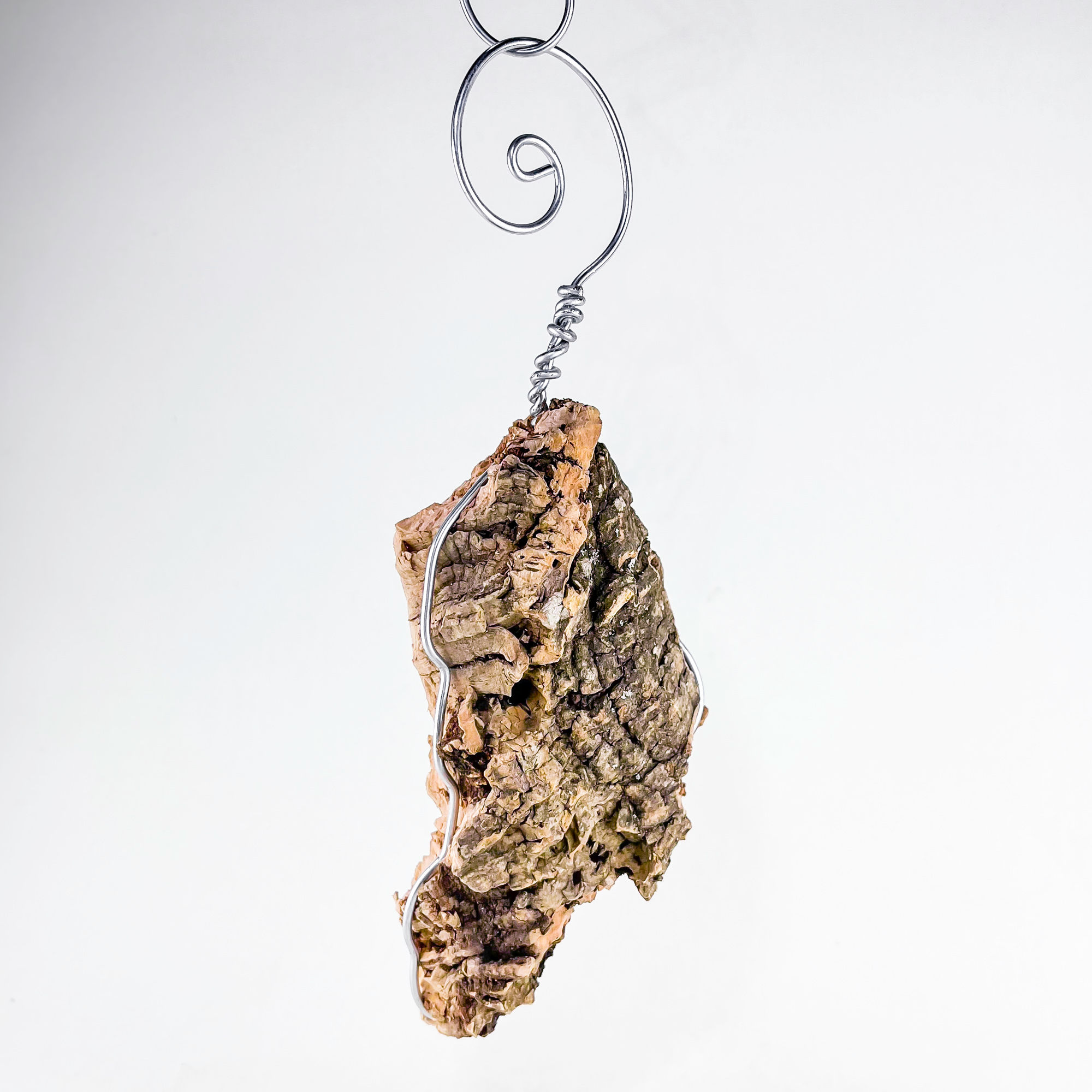 Mantar Askılık (M) Bitki Monte Aranjman Ağaç Kabuğu