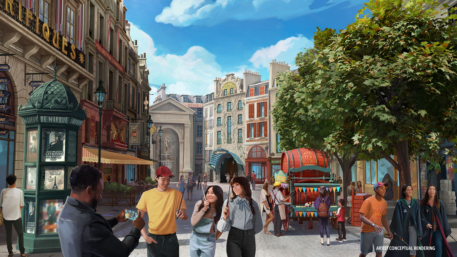 Paris na epic universe na universal de Orlando