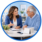 Medicare advisor beginning a conversation.