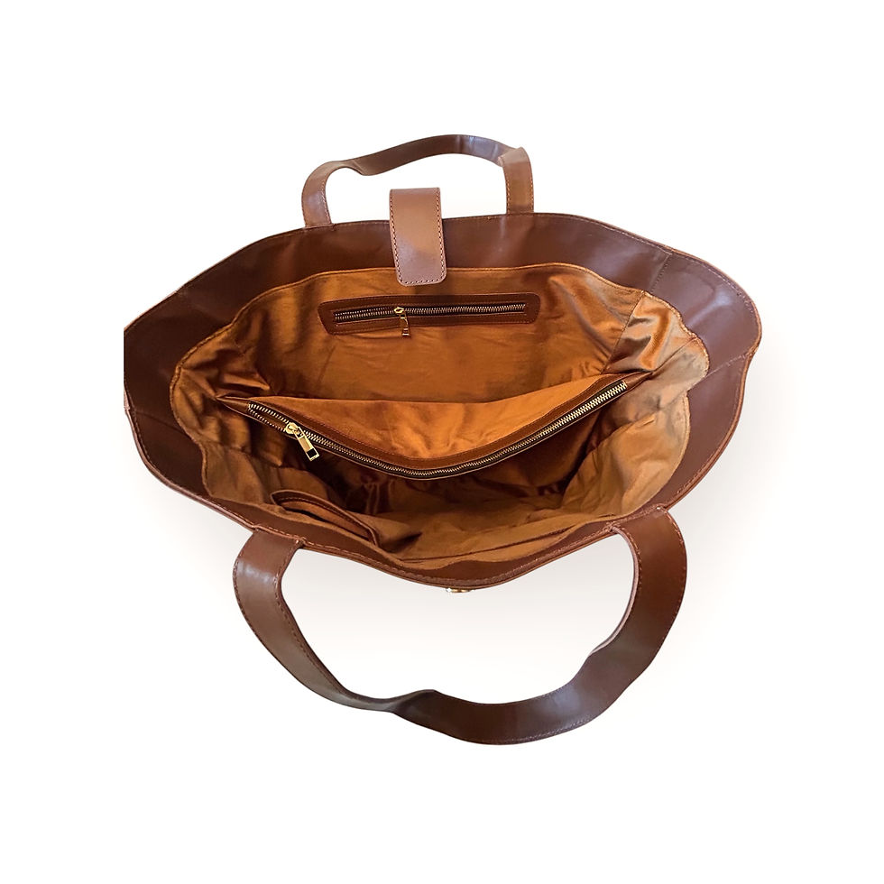 Thumbnail: Cowhide Leather Bags | Ankh Tote Bag | Theugi New York